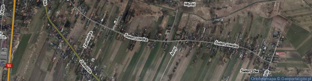 Zdjęcie satelitarne Świerczowska ul.